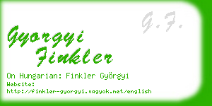 gyorgyi finkler business card